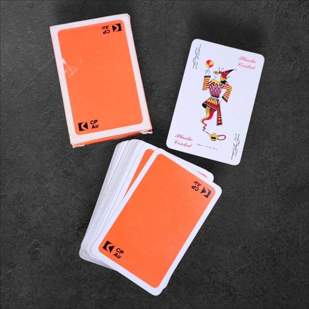 Lot 4 Vintage Airline Playing Cards Delta 50th United Western CP Air Retro Game - Picture 4 of 6